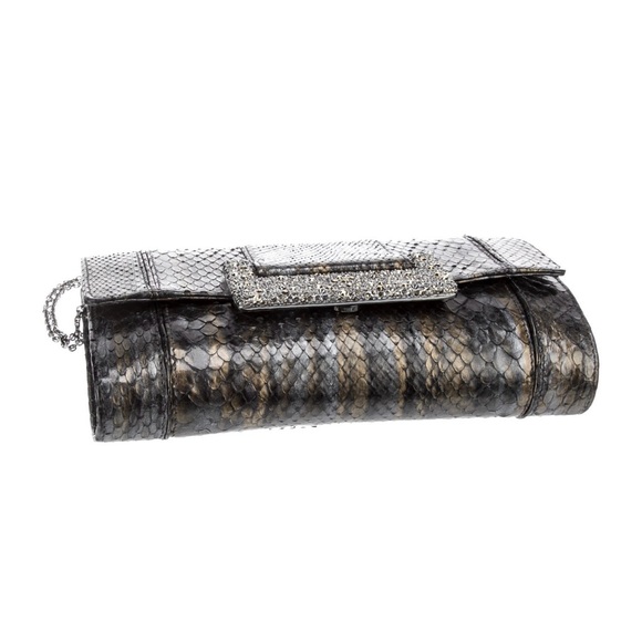 Judith Lieber Leather Pattern Clutch - Picture 5 of 6